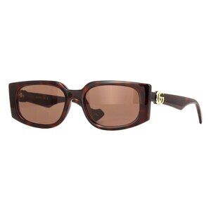New GUCCI Havana Square GG1534S 002 Sunglasses Women